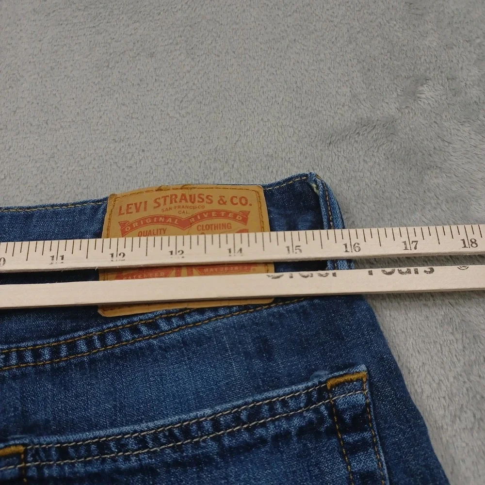 Levis 514 Jeans Mens 32x32 Blue Denim Casual Straight Fit Modern Pockets